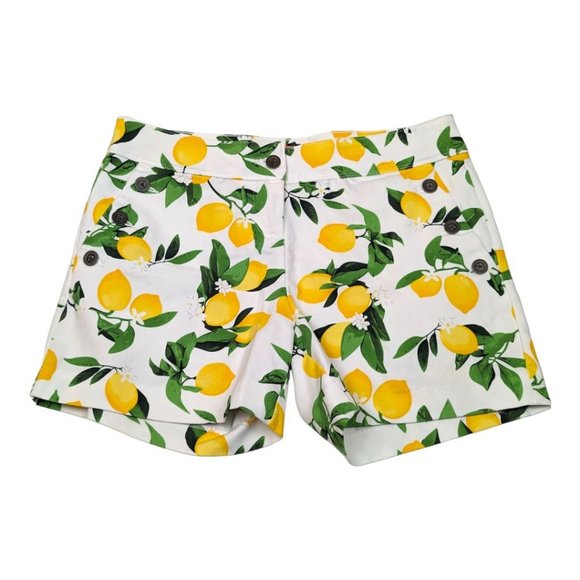 Isaac Mizrahi Fun Lemon‎ Print Shorts Size 8 - Picture 1 of 5